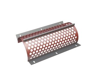 Cesto vagliante, larghezza 594 mm, spessore lamiera forata t=5, foratura Ø25 legamento 8, Hardox per Weima Maschinenbau GmbH Weima WL