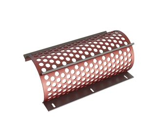 Cesto vagliante, larghezza 594 mm, spessore lamiera forata t=5, foratura Ø25 legamento 9 per Weima Maschinenbau GmbH 