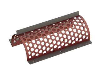 Cesto vagliante, larghezza 594 mm, spessore lamiera forata t=5, foratura Ø30 legamento 9.5 per Weima Maschinenbau GmbH 