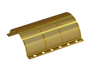 Cesto vagliante, larghezza 651, spessore t=5, ligament 4, perforazione Ø8 per Getecha GmbH 