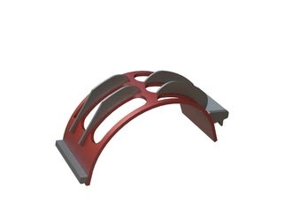 Cesto vagliante largo 340, spessore lamiera vagliante t=20, asole rettangolari 350x100 per Lindner Recyclingtech 