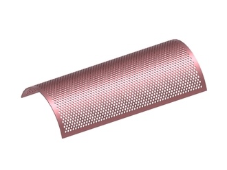 Chapa de criba ancho 622, espesor de chapa t=5, perforación redonda Ø8, puente 3, Hardox para Hellweg Maschinenbau GmbH & Co. KG 
