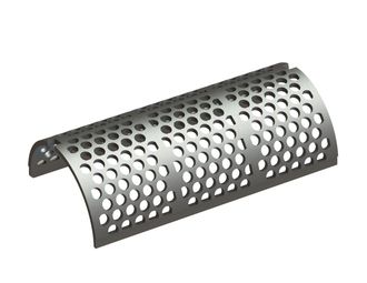 Chapa de criba ancho 744, espesor de chapa t=15, perforación redonda Ø30, puente 10 para Weima Maschinenbau GmbH 
