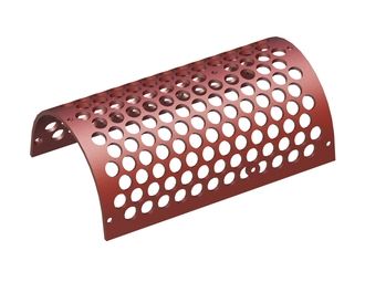 Chapa de criba derecha, ancho 877, espesor de chapa t=15, perforación Ø50, nervio 12, Hardox para Weima Maschinenbau GmbH 