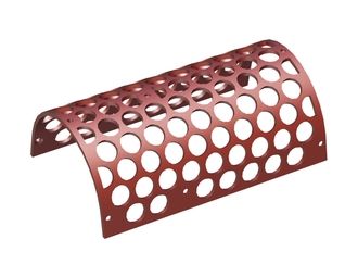 Chapa de criba izquierda, ancho 877, espesor t=15, perforación Ø74 nervio 16, acero estructural para Weima Maschinenbau GmbH 