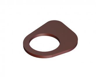 Chapa de reparación para placa motor transmisión intermedia t=5 para Lindner Recyclingtech 