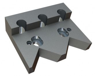 Chariot porte-contre-couteau 345x281x97, version 145 pour Lindner Recyclingtech Lindner Jupiter