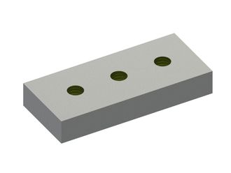 Chopper knife 160x70x35 StandardCut, 3xM16, X version 
