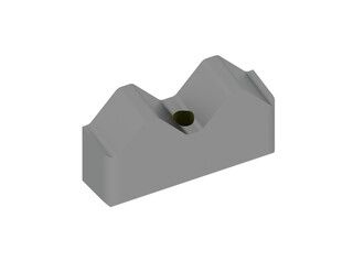 Chopper knife 180x95x49 StandardCut, X version for Eldan Recycling 