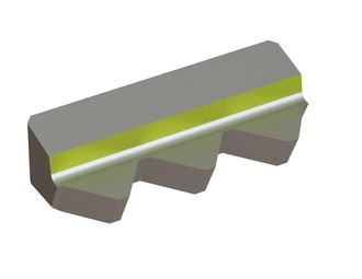 Chopper knife 240x96x69 StandardCut, W9 version for Eldan Recycling 
