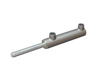 Cilindro idraulico destro, 63/36x605-16S, per unità idraulica di spinta per Lindner Recyclingtech Lindner Micromat
