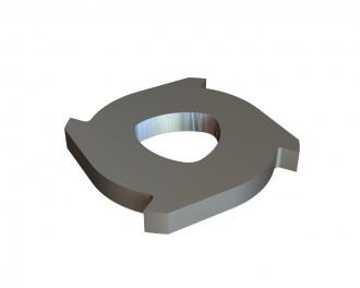 Cisaille de rotor Ø491x50, 4 dents, tranchant 5° (avant) / 45° pour MeWa | Ehehalt | Andritz MeWa | THM Recycling Mewa UC 150