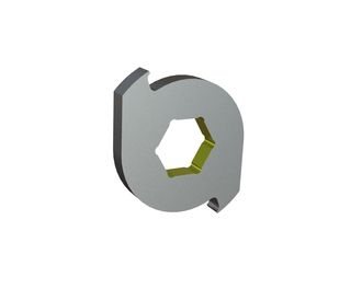 Cisaille rotor Ø432x55, Eco Line, 2 dents, arête 10° 