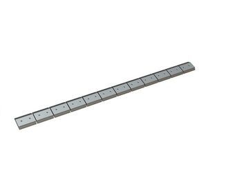 Clamping bar 12-part (12-piece) 2472x175x38, 24x M20 threads for Vecoplan LLC (Retech) 