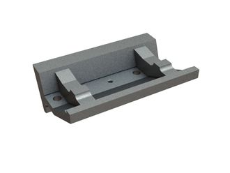 Clamping bar center 418x275x144, 4 holes Ø26.5, M16 thread for UNTHA America Untha XR 3000