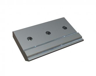 Clamping bar left 208x135x39, 3 holes, Hardox for Artech Recyclingtechnik GmbH 