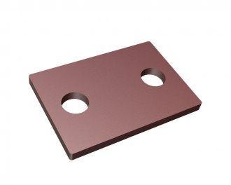 Clamping plate for stator knife 115x80x8 for Eldan Recycling A/S Eldan HPG 205