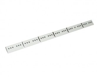 Clamping strip 6-part 2487x170x48, version 80, for adjustable counter knife for Vecoplan LLC (Retech) 