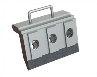 clamping wedge middle 344.5x280x141, welded pour Lindner Recyclingtech Lindner Jupiter