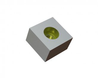 Clearance knife 80x80x50 Eco Line, stepped countersink Ø40/26, X version for Vecoplan Vecoplan VNZ