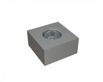 Clearing knife 80x80x40 PremiumCut, stepped countersink Ø40/26, W version for Vecoplan Vecoplan VNZ