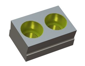 Clearing knife 90x60x37 StandardCut, W9 version for Zeno Zerkleinerungsmaschinen 