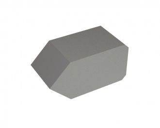 Coin de support pour peigne racleur 80x40x40, version 87 pour Lindner Recyclingtech Lindner Jupiter