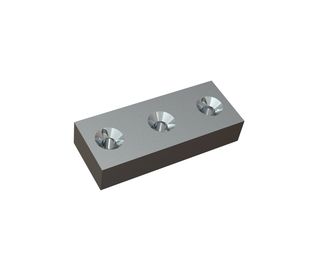Coltello 195x78x38, Premium Line, 3 fori svasati su entrambi i lati, versione W per Artech Recyclingtechnik GmbH 