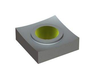 Coltello 40x40x12 Eco Line, foro conico per vite M14, versione X 