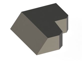 Coltello 95x85x30, versione LW sinistra, Creusabro per Lindner Recyclingtech 