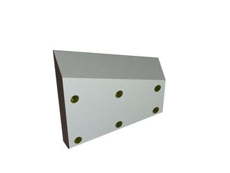 Coltello destro 174x163/100x25 StandardCut, 6 fori svasati, tagliente 1.5x90°/40.75°, versione W per HSM 