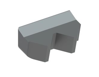 Coltello destro 2T 160x101x69, Premium Line, 2 denti, passo denti 80, versione W9 per Eldan Recycling 