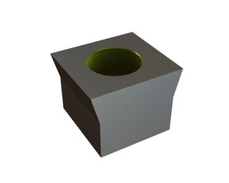 Coltello di scarico 60x55x45, Eco Line, versione 60, versione X per HAAS Recycling Systems 