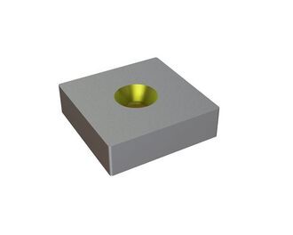 Coltello piatto 95x95x27 Eco Line, versione X per Lindner Recyclingtech 