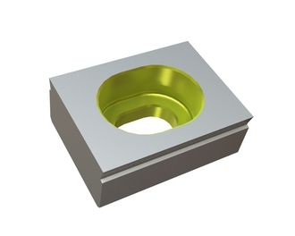 Coltello raschiatore 40x30x15, Eco Line, svasatura asolata, tagliente 75°, versione X per Weima Maschinenbau GmbH Weima WLK