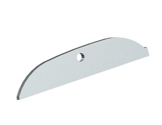 Coltello rotore 180x37x8, PremiumCut, arrotondato, 1 foro, versione Y per Vogelsang RotaCut RC 10000 pro