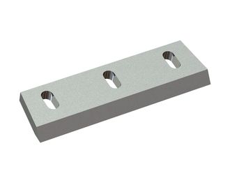 Coltello rotore 350x100x22, Premium Line, 3 asole, tagliente 50°, 2x filettatura M12 per Zerma | AMIS 