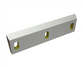 Coltello rotore 385x100x22, Eco Line, tagliente 50°, 2xM10, 2xM12 per Herbold Meckesheim GmbH Herbold SMS 45/80