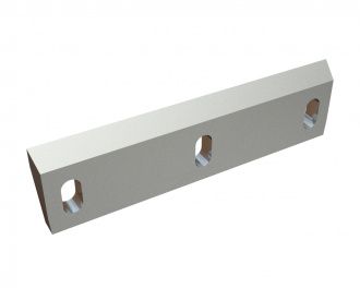 Coltello rotore 385x100x22, Premium Line, filo 50°, 2xM10, 2xM12, versione X per Herbold Meckesheim GmbH Herbold SMS 45/80