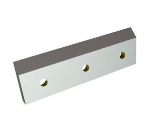 Coltello rotore destro 190x57x14 StandardCut, 3 fori svasati, tagliente 55°/45°, versione X per Heinrich Dreher Maschinenbau 