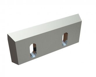 Coltello rotore sinistro 210x90x20, PremiumCut, 2 asole, tagliente 7° (anteriore)/50°, versione X per Hosokawa Alpine AG 