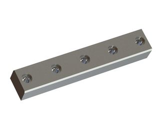 Coltello statore 450x80x60 PremiumCut, 5 fori svasati, versione X 