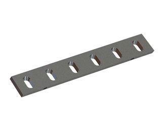 Coltello statore 536x98x22, Premium Line, 6 asole, tagliente 70°, 2x filettatura M12 per Cumberland 