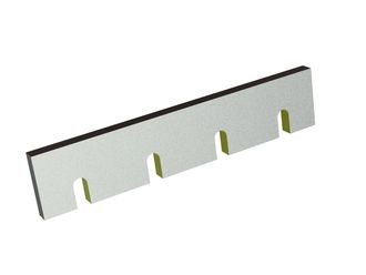 Coltello statore (cuneo deflettore) 485x100x22 StandardCut, 4 asole 22x46, 2 filettature M10 per Herbold Meckesheim GmbH Herbold SMS
