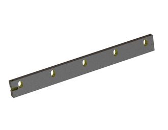 Coltello statore sinistro 762x80x23, StandardCut, 5 asole, tagliente 83°, 2xM12 filettatura, version per Getecha GmbH 
