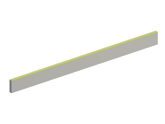 Coltello statore sinistro 828x78x20 Eco Line, tagliente 75°, su entrambi i lati, versione X per Previero 