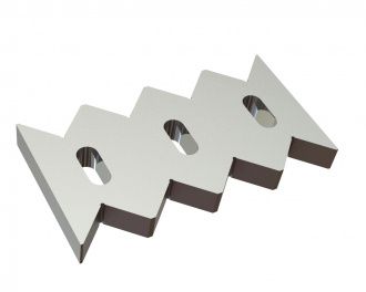 Combing knife 345x181x37, Premium Line, version 65, W9 version for Lindner Recyclingtech Lindner Universo 2200