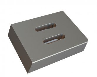 contra-soporte para cuchillo estator derecha 224x168x50 para Eldan Recycling Eldan Super Chopper SC 1412