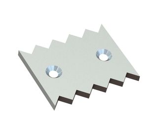 Contracuchilla 200x160x15 PremiumCut, 2 taladros cónicos por ambos lados, versión W9 para Weima Maschinenbau GmbH 