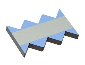 Contracuchilla 250x156x27, CarbideCut, muescas de dientes 90°, calidad de carburo H4 para Lindner Recyclingtech 